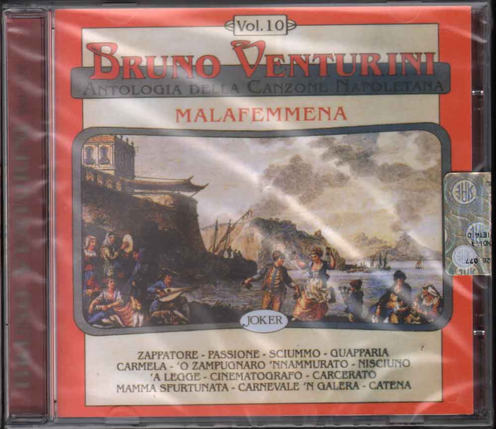[8004883226023] Antologia Della Canzone Napoletana Vol 10 CD Jewel Box Bruno Venturini