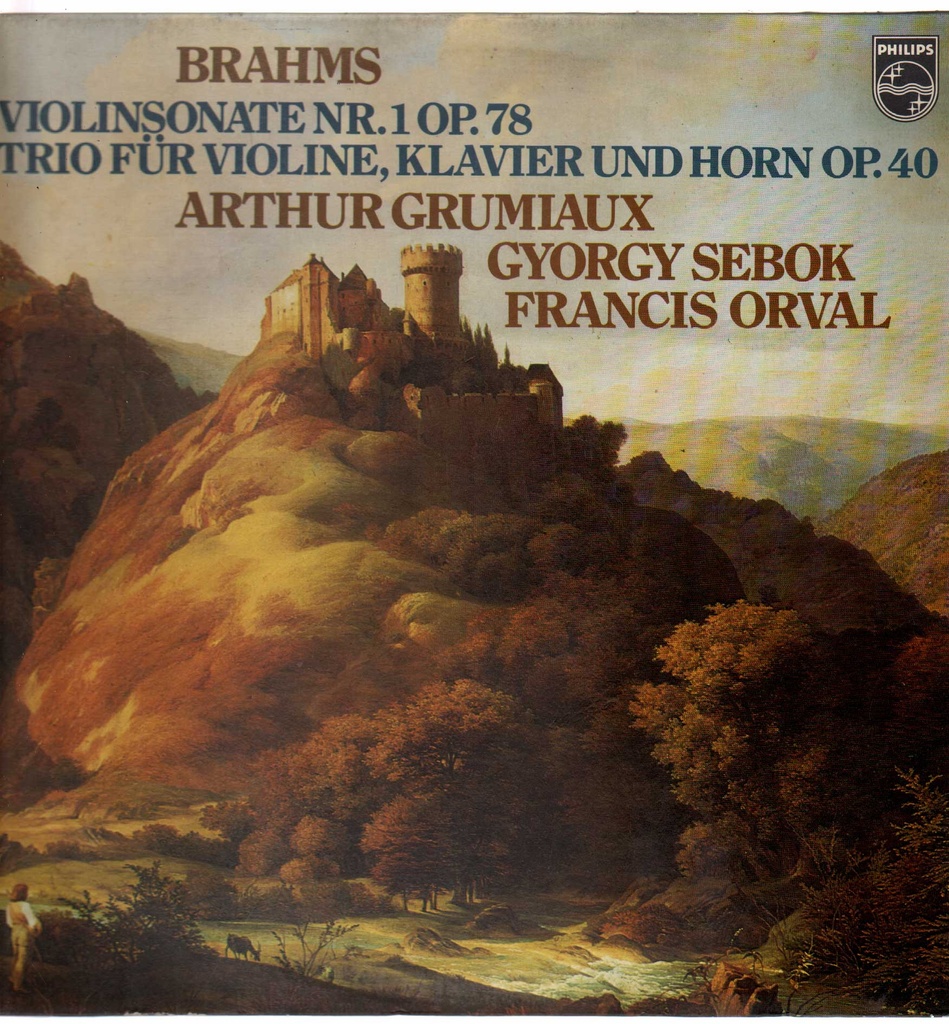 [9500161] Violin Sonatas No.1 / Trio For Violin, Piano und Horn Lp 33 Giri Johannes Brahms, Arthur Grumiaux, György Sebök
