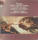 Musica Della Cappella Sistina Lp 33 Giri Allegri, Morales, Palestrina