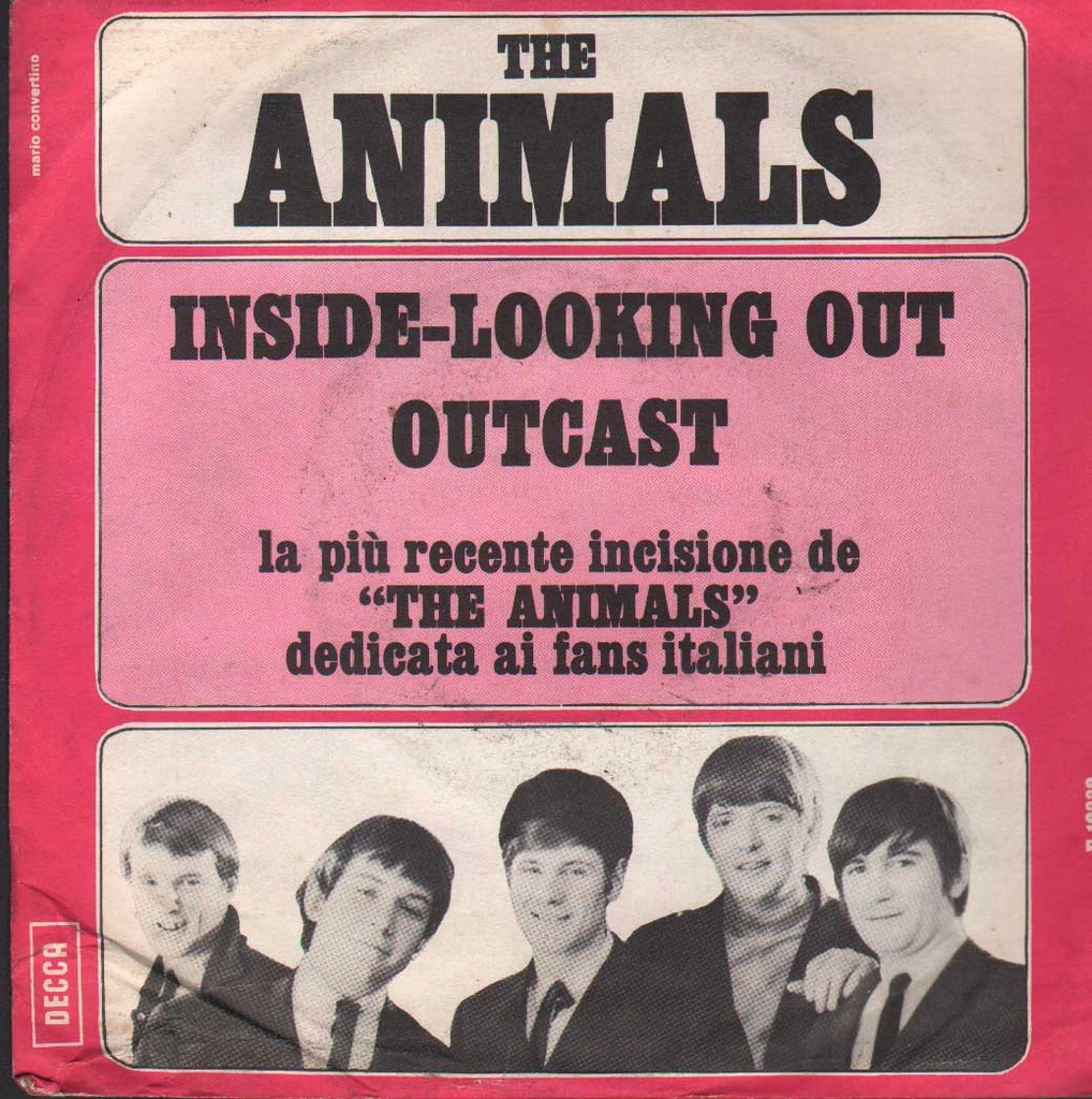[F12332] Inside-Looking Out / Outcast Vinile 45 giri 7" The Animals