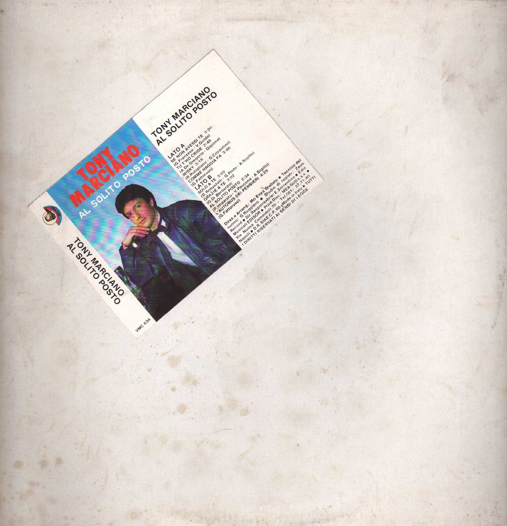 [VLP634] Al Solito Posto Lp 33 Giri Tony Marciano