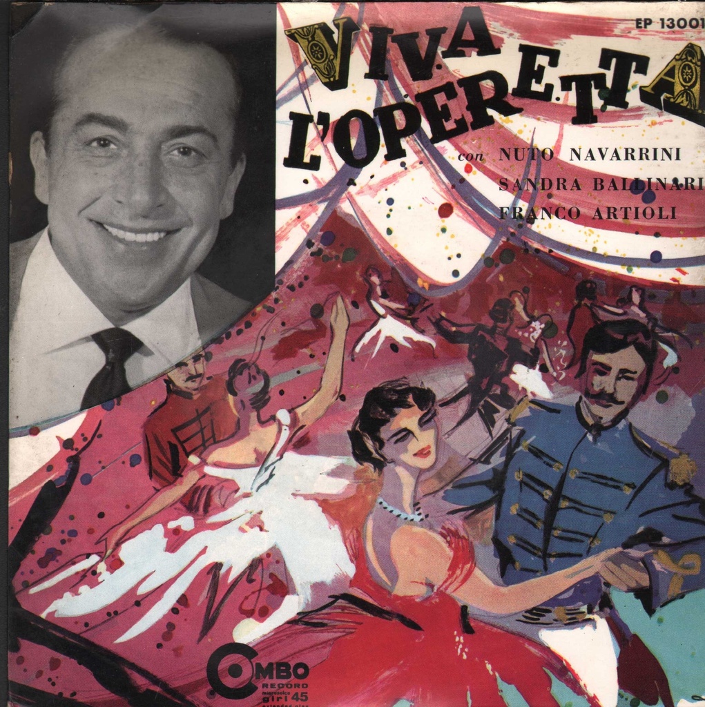 [EP13001] Viva L'Operetta Vinile 45 giri 7" Navarrini, Ballinari, Artioli
