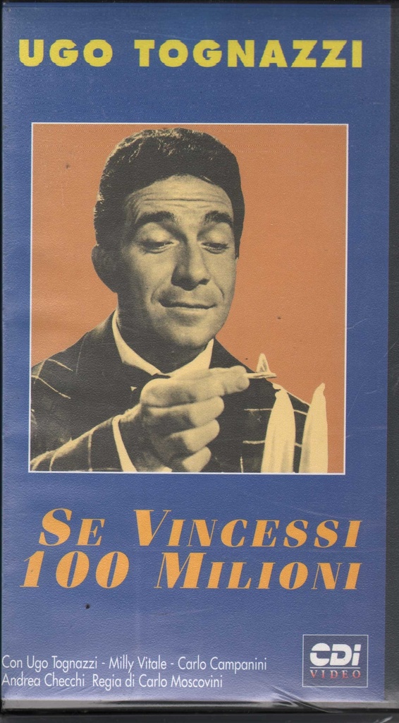 [8012812845221] Se Vincessi 100 Milioni VHS Carlo Moscovini / 8012812845221 Sigillato
