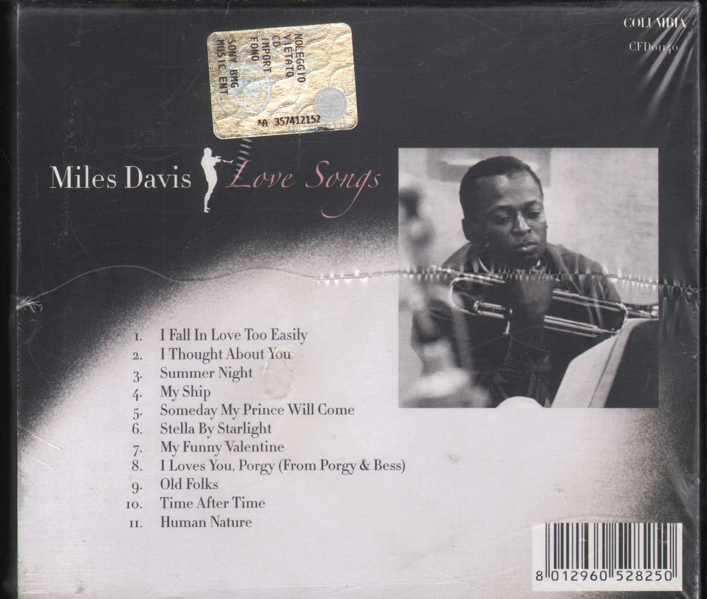 [8012960528250] Love Songs CD Jewel Box Miles Davis