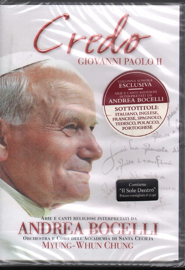 [8033120982972] Various DVD Credo - Giovanni Paolo II Columbia – 8033120982972 Sigillato