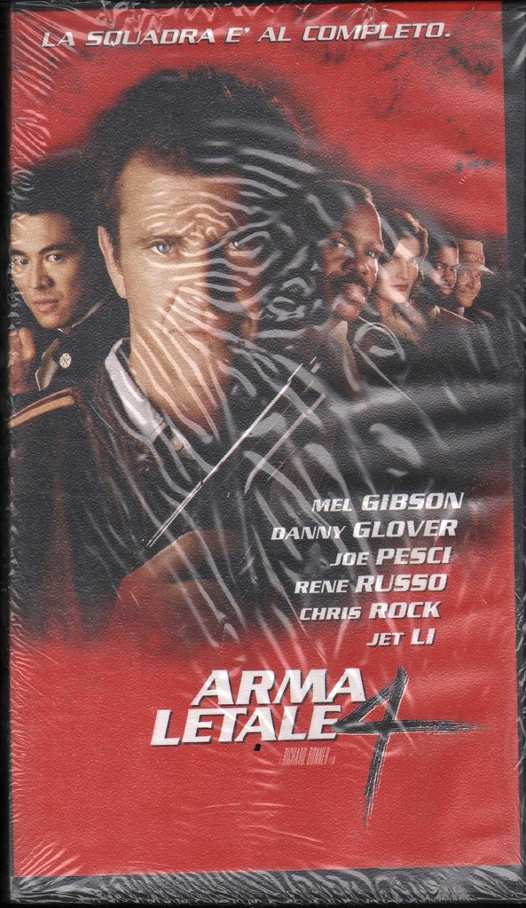 [8010001607537] Arma Letale 4 VHS Richard Donner Univideo - PIV16075 Sigillato
