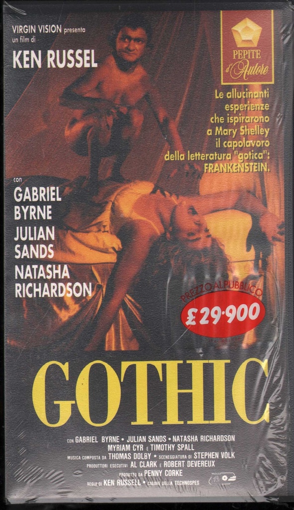 [8010020007424] Gothic VHS Ken Russell Univideo - 1007402 Sigillato