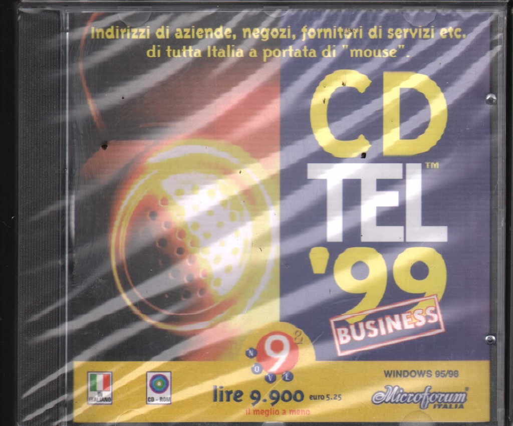 [8021639001086] Cd Tel '99 Businnes CD ROM Microforum - 8021639001086 Sigillato