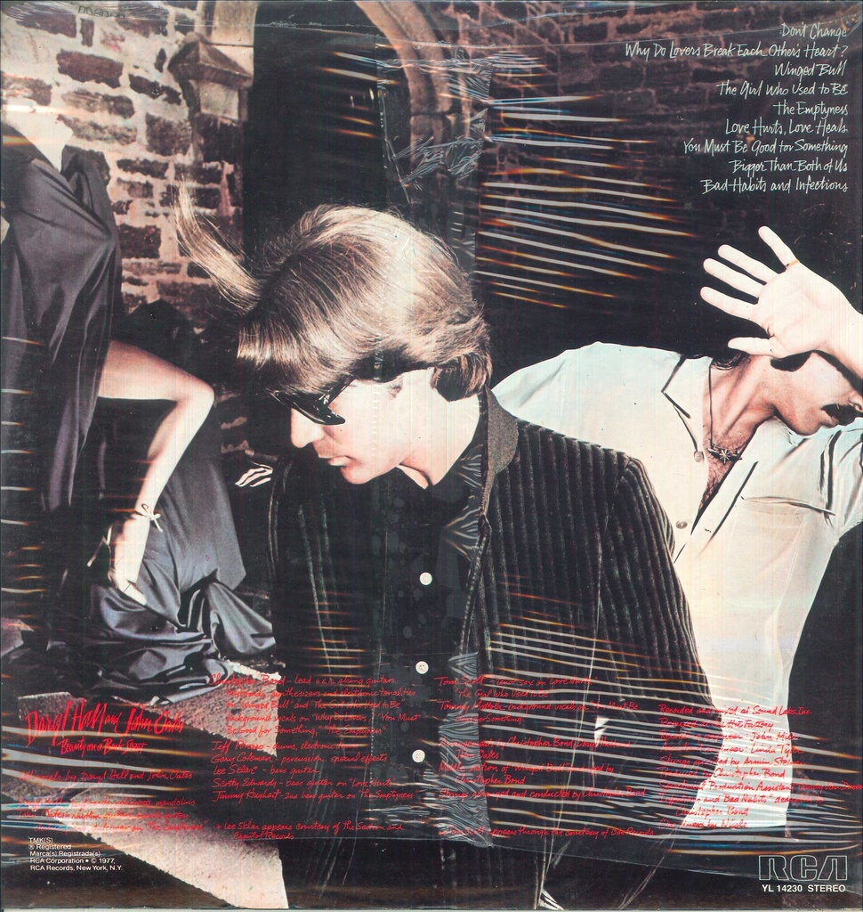[YL14230] Beauty On A Back Street Lp 33 Giri Daryl Hall And John Oates