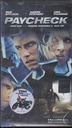 Paycheck VHS John Woo Univideo 748301092D Sigillato