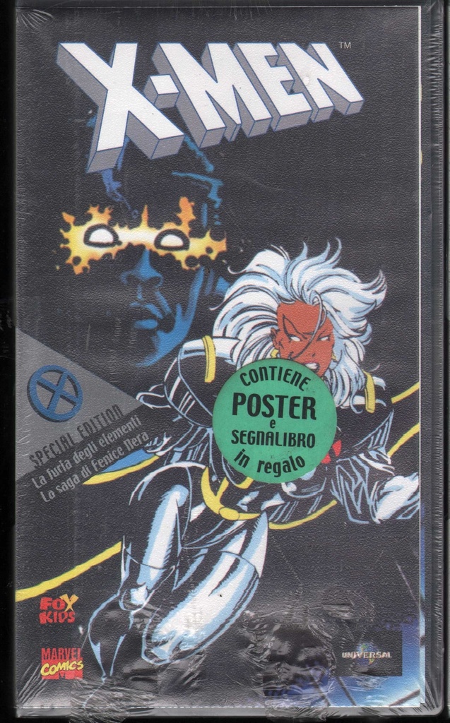 [0044007994832] X Men: La Furia Degli Elementi, La Saga Di Fenice Nera VHS Univideo - 0799483 Sigillato