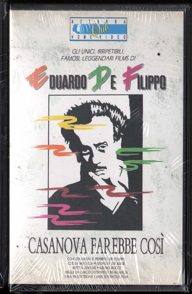 [136COSA] Casanova Farebbe Cosi' VHS Eduardo De Filippo Univideo - 136COSA Sigillato