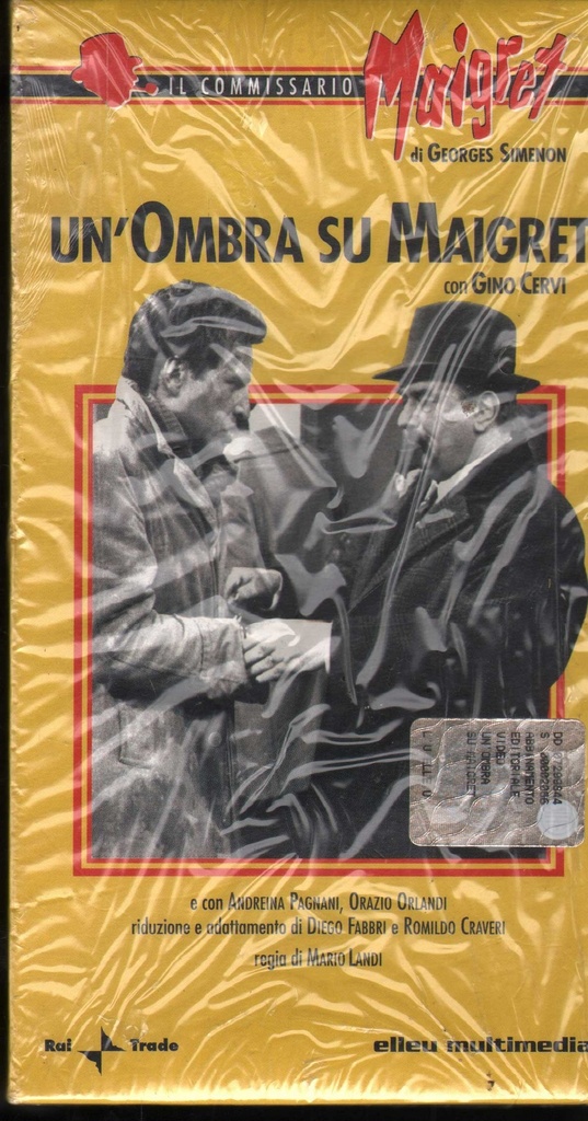 [9788888169460] Commissario Maigret - Un'Ombra Su Maigret VHS Mario Landi Univideo - 8888169431 Sigillato