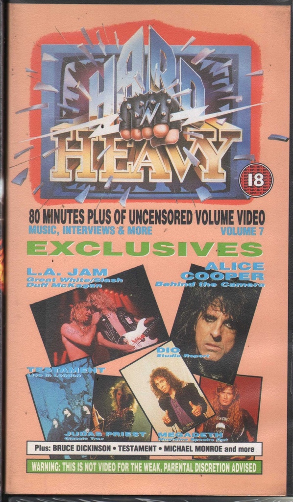 [5013702370024] Various VHS Hard 'N' Heavy Volume 7 Virgin Music Video – VVD700 Nuovo